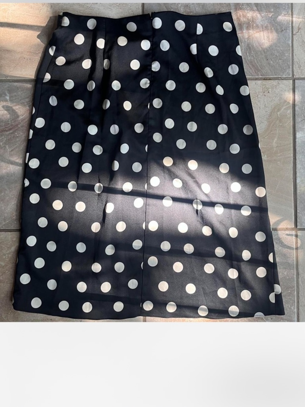 RACHEL Rachel Roy Black and White Polka Dot Pencil Skirt